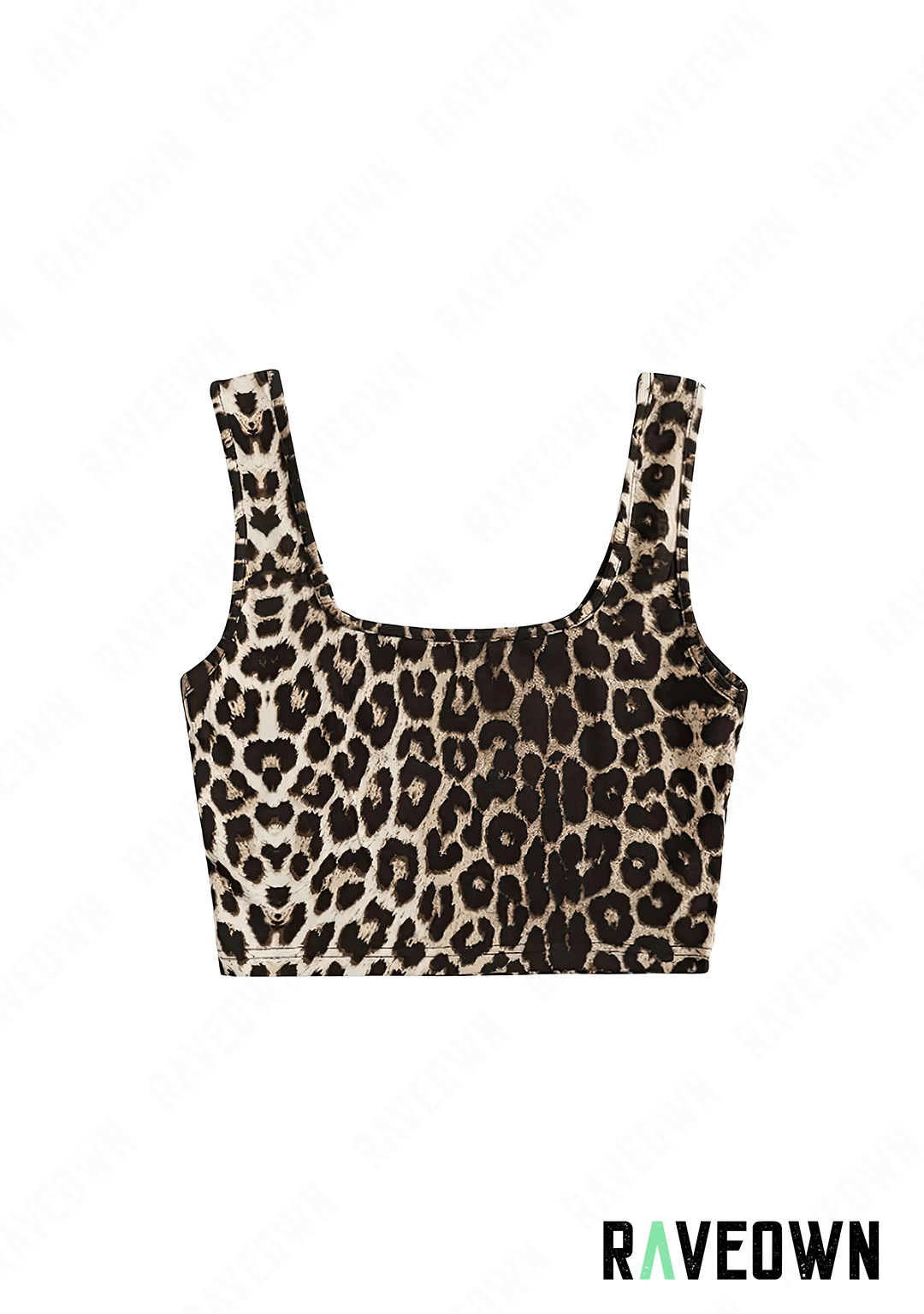 RAVEOWN | Top Fauve Festival Femme | SAUVAGE Leopard / XS