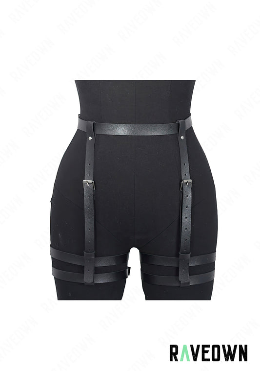 Harnais Cuir Hanches Femmes | Sm-Rave