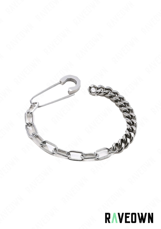 Bracelet Chaîne Double Épingles à nourrice | RÆVEN