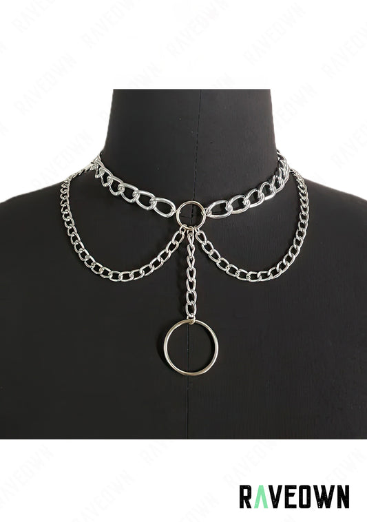Collier Chaîne Industriel Anneau | RÆVEN