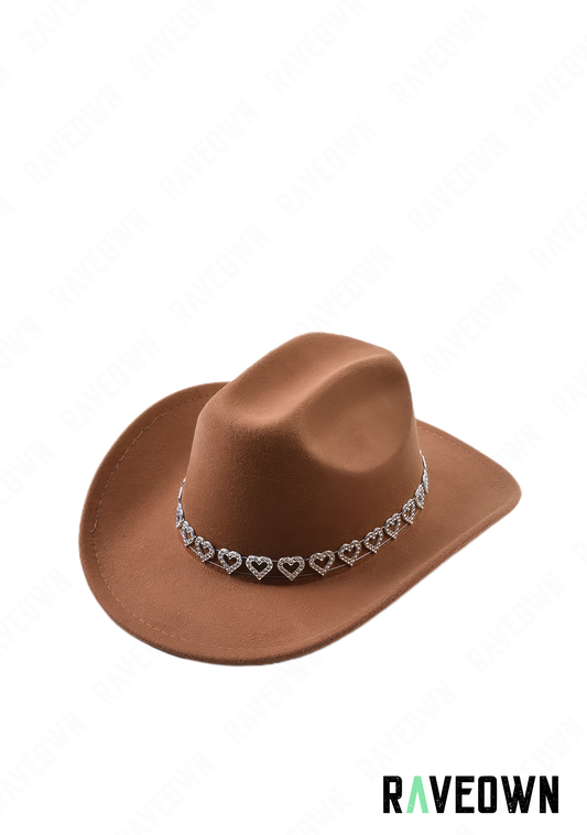 Chapeau de Cowboy Cœur | BOHO Wild West