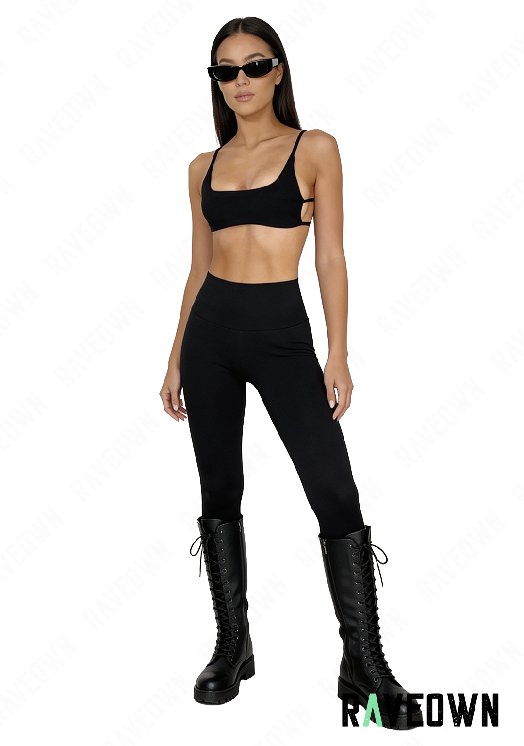 Débardeur Court Noir | GoRave