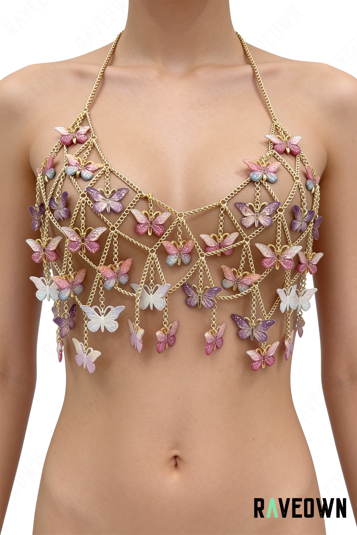 Crop Top Femme – Chaîne Papillons Festival | Solvaï
