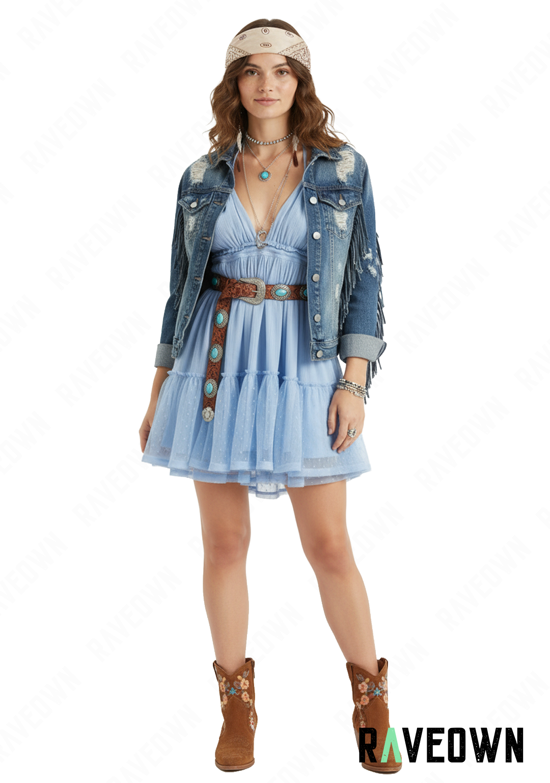 Robe à Volant Courte | BOHO Wild West