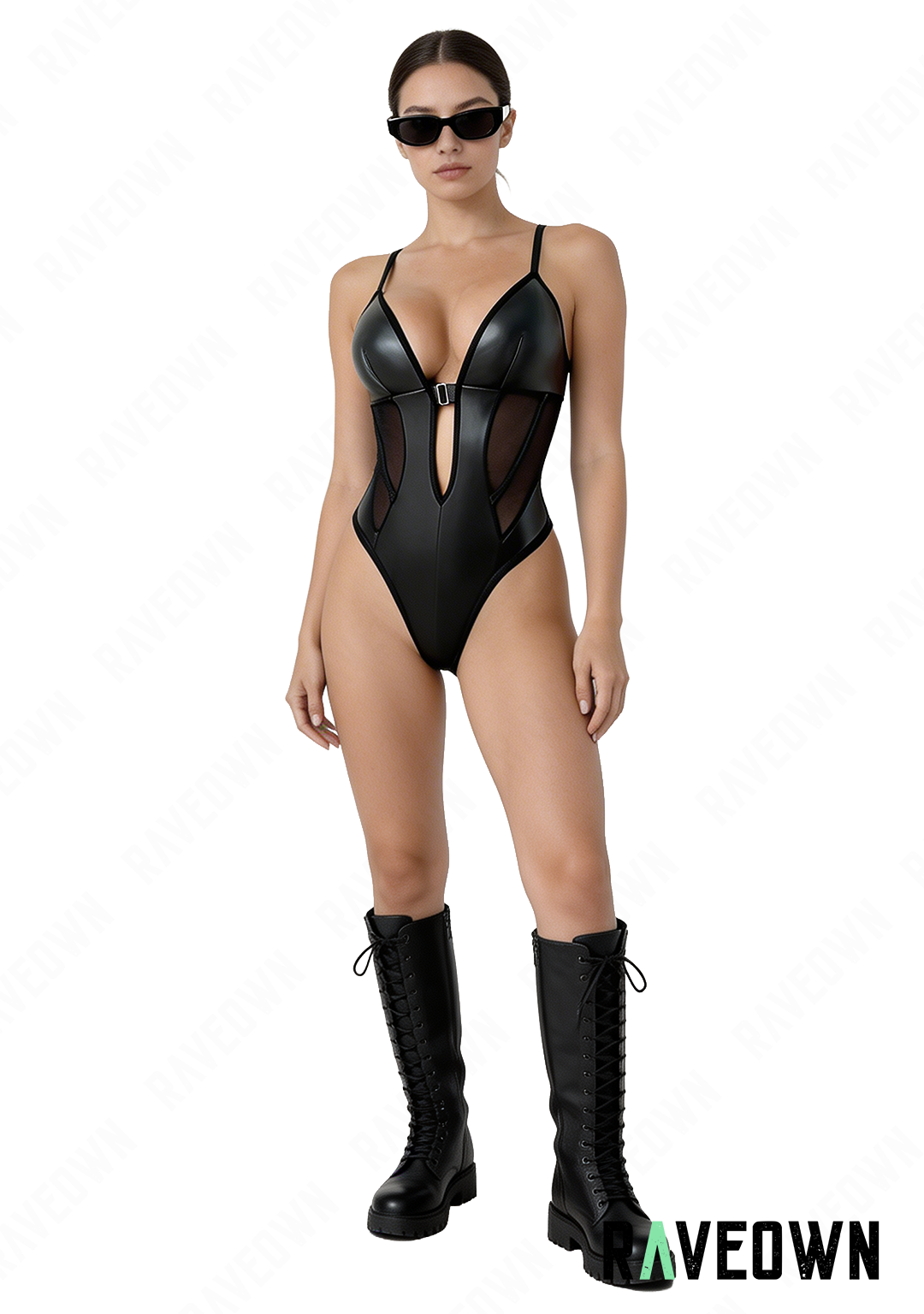 Body Noir Femme Bretelles | GoRave