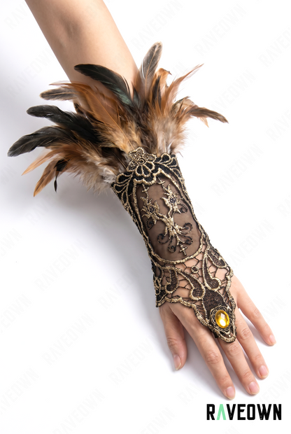Manchette à Plume Steampunk | Dune Drifter