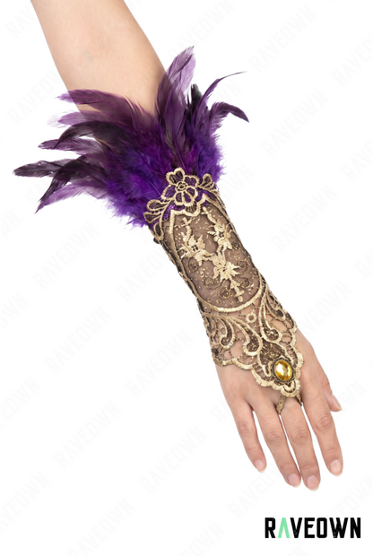 Manchette à Plume Steampunk | Dune Drifter