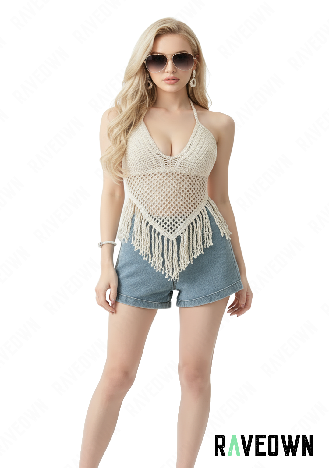 Top Crochet avec Franges | Hippie BOHO