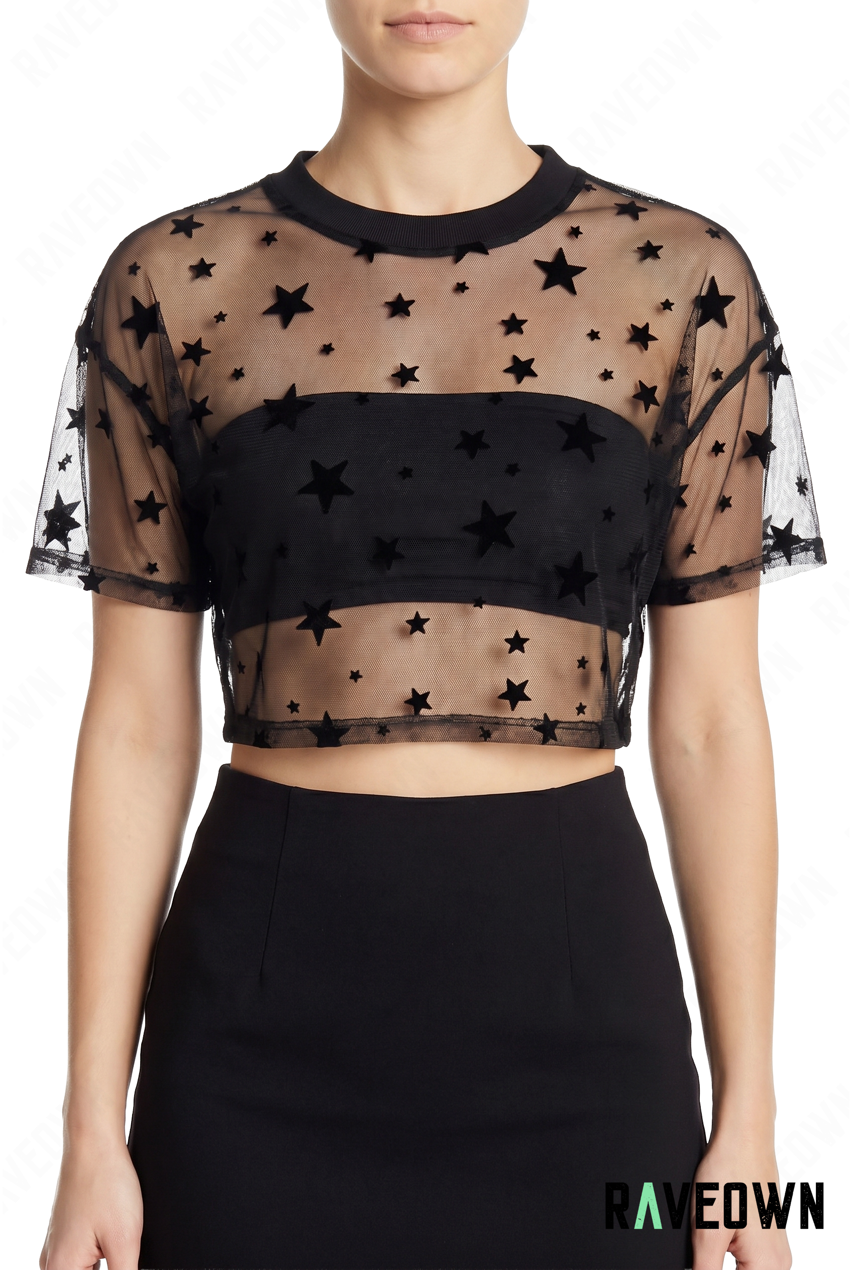 Crop Top Femme Étoiles | RÆVA
