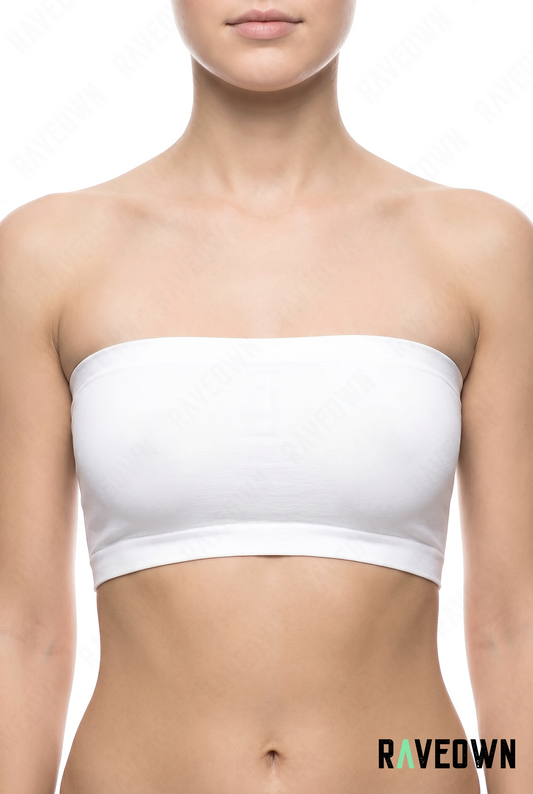 Crop Top Femme – Bandeau Sans Bretelles Uni | Solvaï