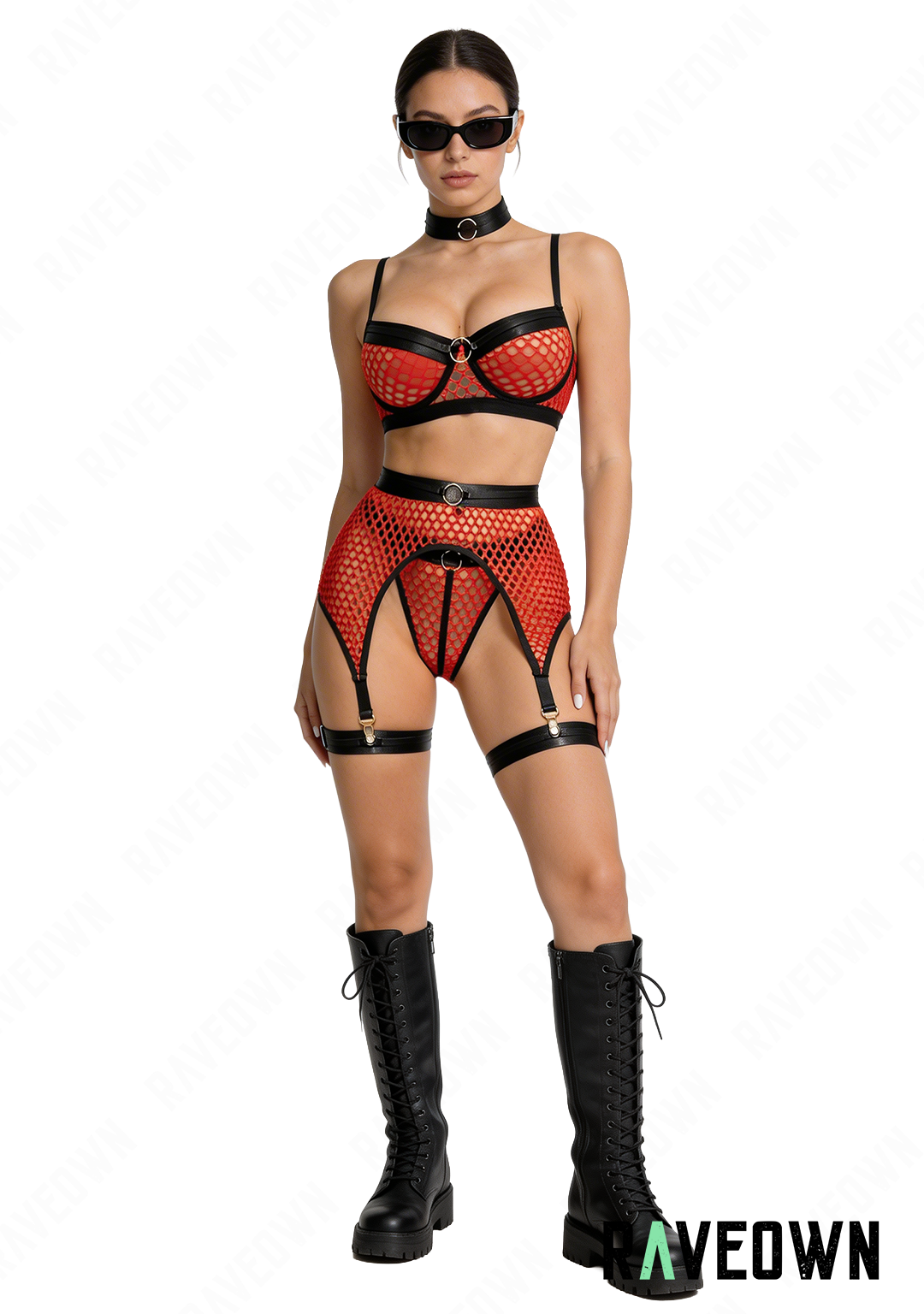 Set 4 pièces Lingerie en Mailles | EchoRave