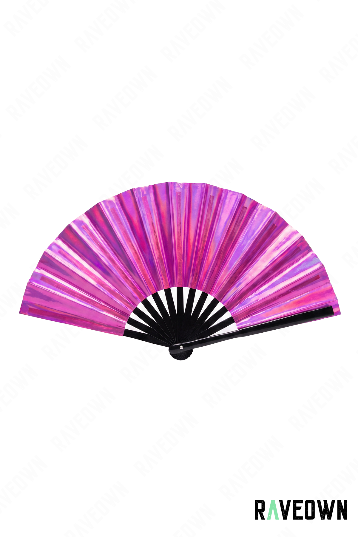 Éventail Rose Fuchsia Holographique