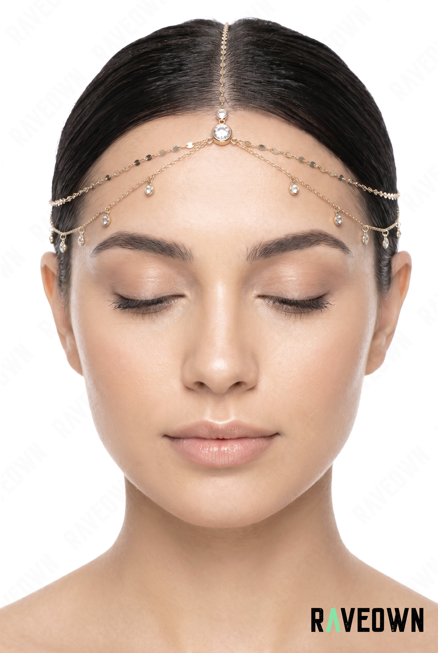 Bijou De Tête – Chaîne Fine Strass | Maüra