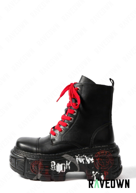 Bottines Lacets Rouge | G.Rave