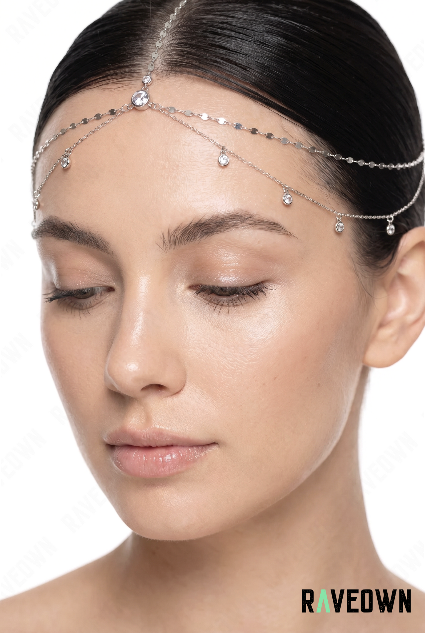 Bijou De Tête – Chaîne Fine Strass | Maüra