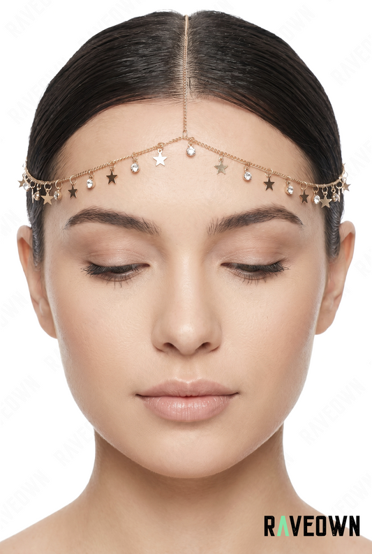 Accessoire Cheveux Festival – Chaîne Étoiles | Solvaï