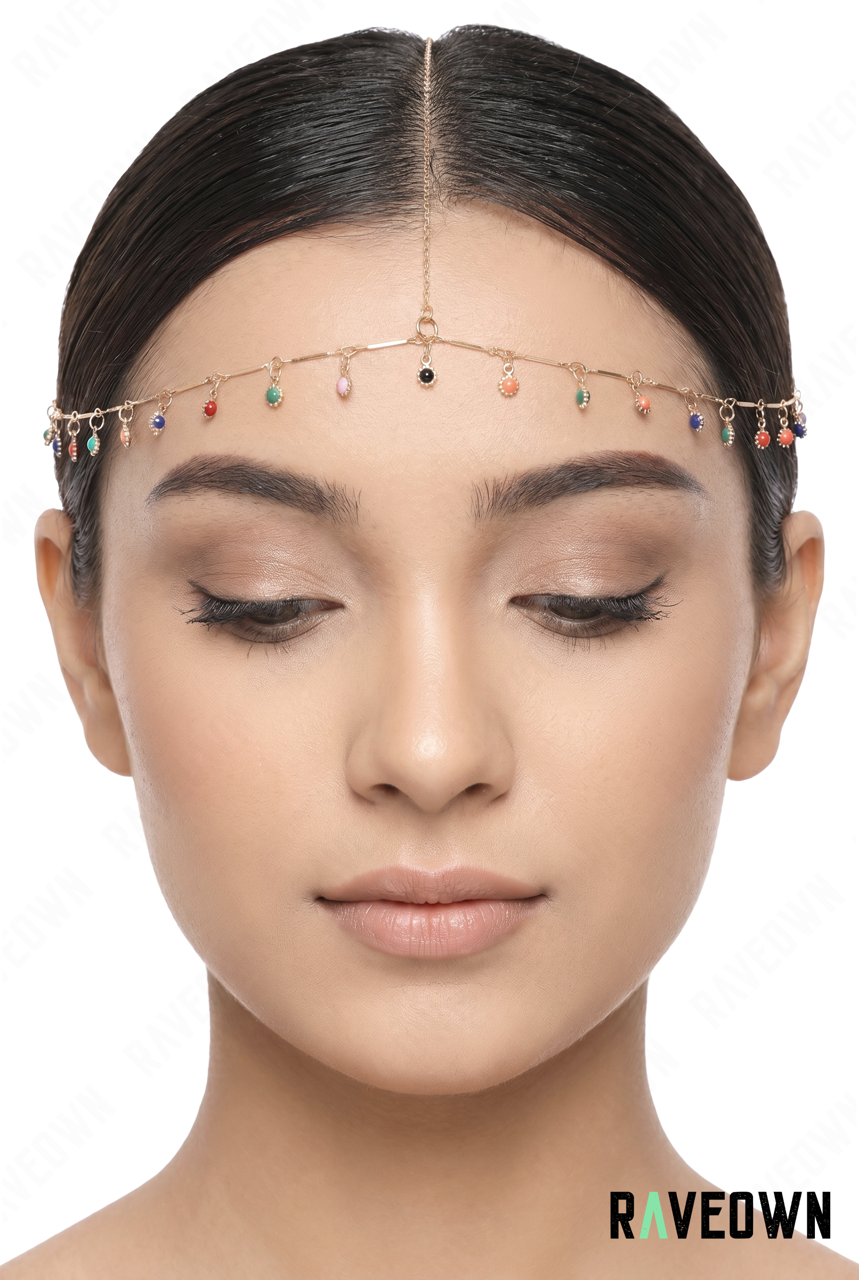 Bijou De Tête – Chaîne Fine Pendentifs Colorés | Festi.Life