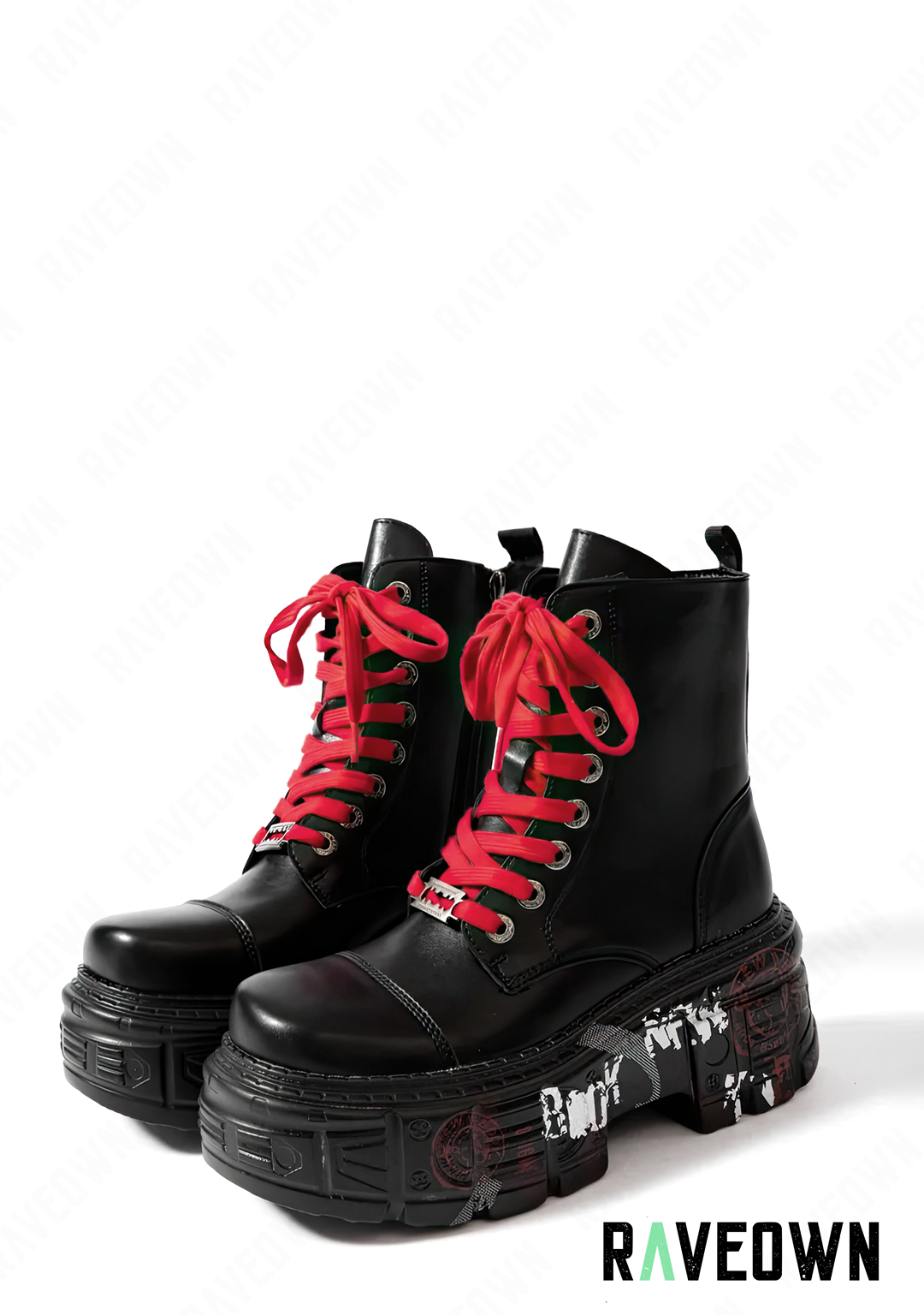Bottines Lacets Rouge | G.Rave