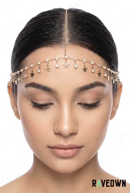 Bijou Cheveux – Chaîne Fine Étoiles Pendantes | Maüra
