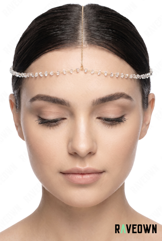Accessoire Cheveux Femme – Chaîne Perles Ronde | Terra Boho