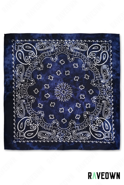 Bandana Dans Les Cheveux – Paisley Délavé | Festi.Life