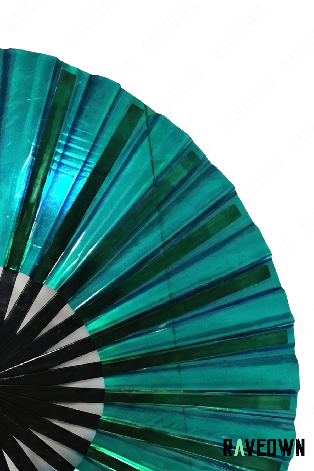Éventail Vert émeraude holographique