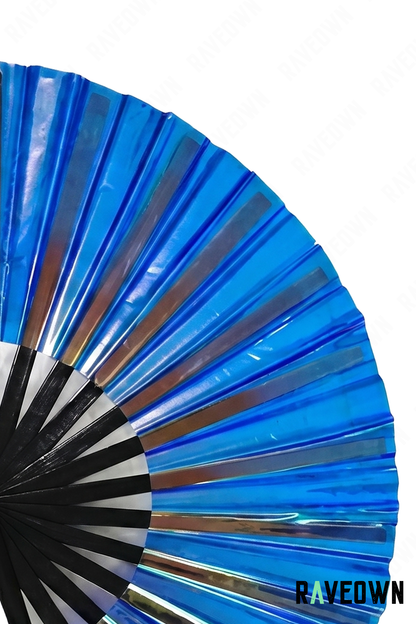 Éventail Bleu Holographique