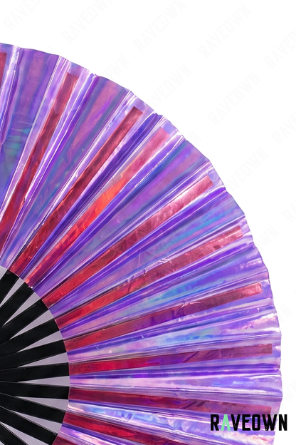 Éventail Violet Holographique