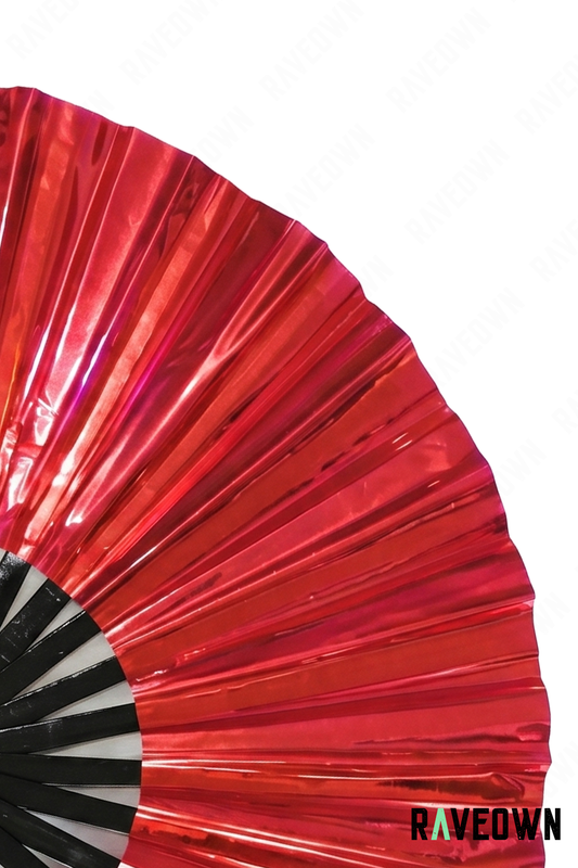 Éventail Rouge Écarlate Holographique