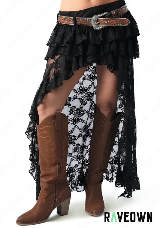 Jupe Longue Dentelle Bohème | BOHO Wild West