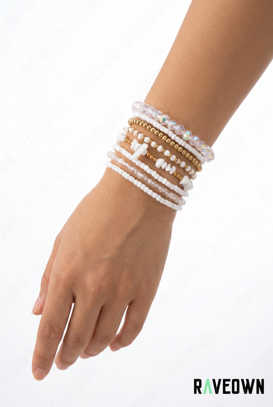 Bracelet Perle Blanc – Set | Nektra