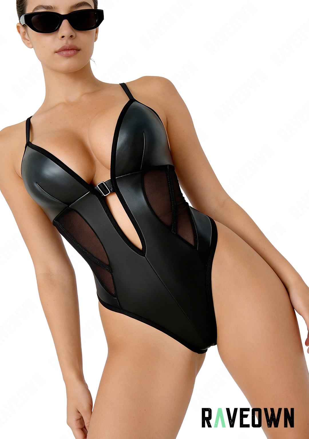 Body Noir Femme Bretelles | GoRave