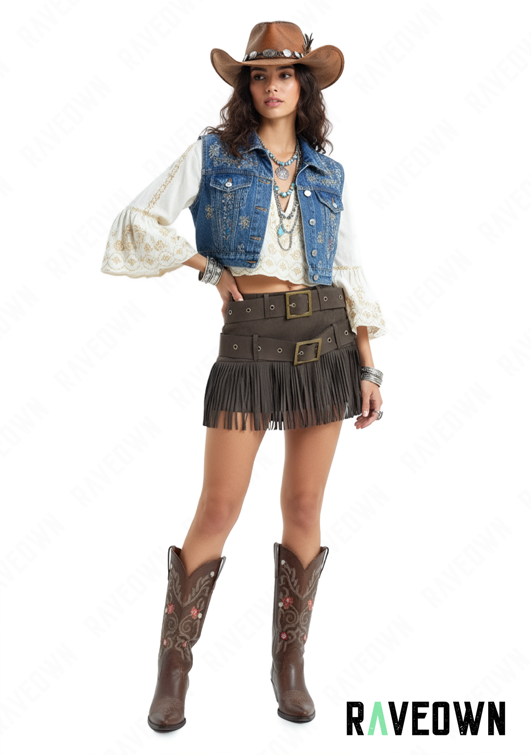 Jupe en Daim à Franges | BOHO Spirit