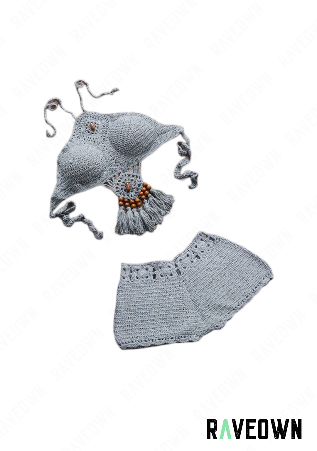 Crop Top & Mini Short Crochet | Hippie BOHO