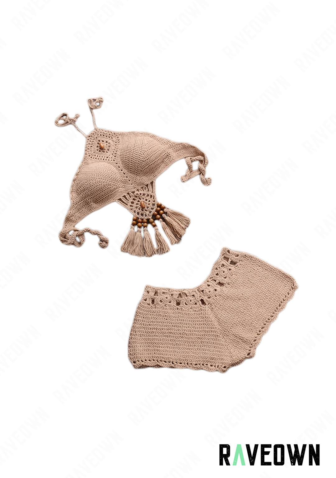 Crop Top & Mini Short Crochet | Hippie BOHO