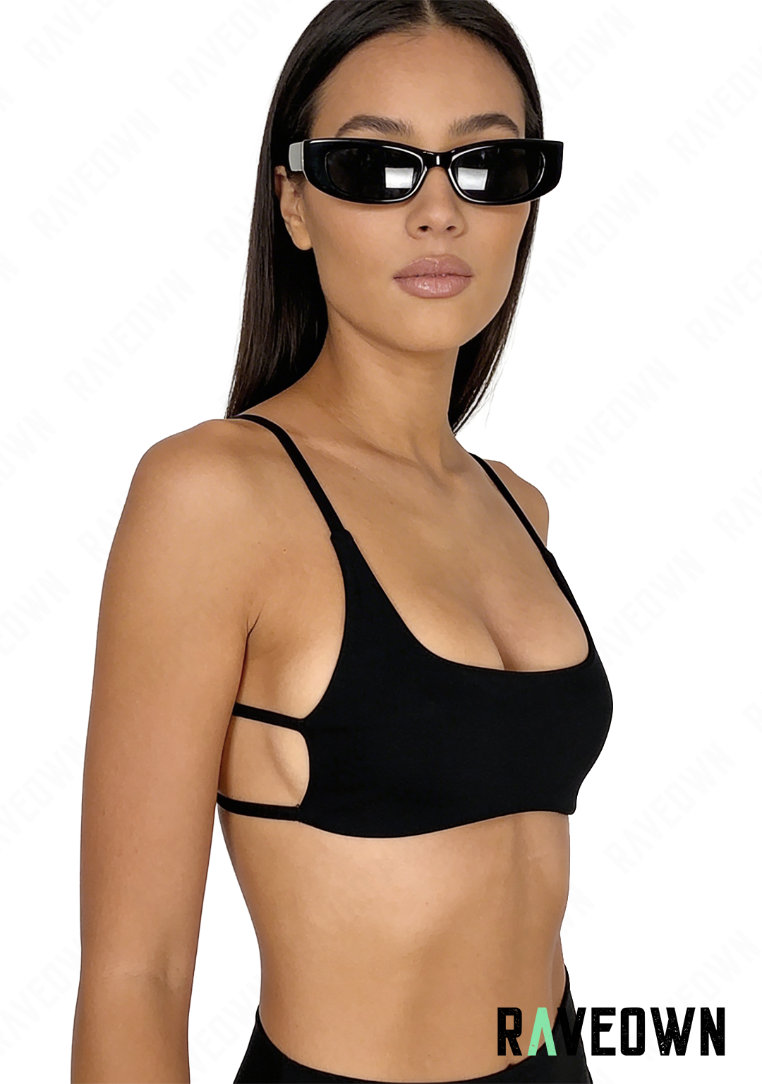 Débardeur Court Noir | GoRave