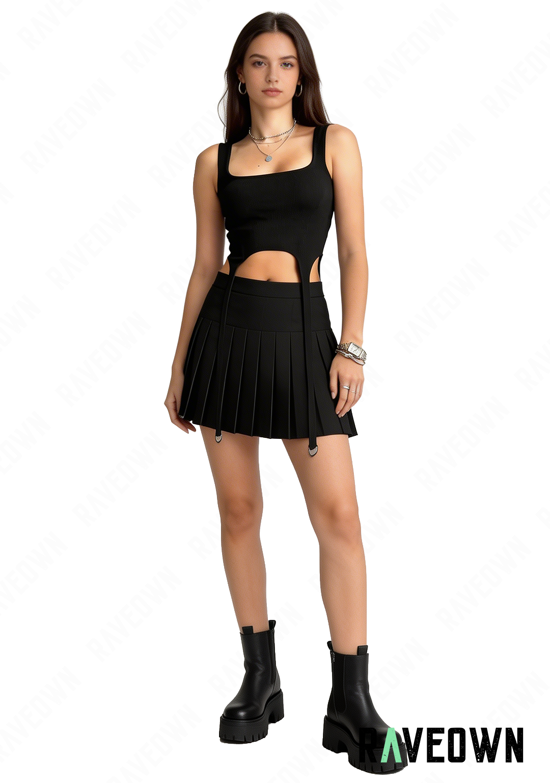 Haut Sans Manches à Frange | GoRave