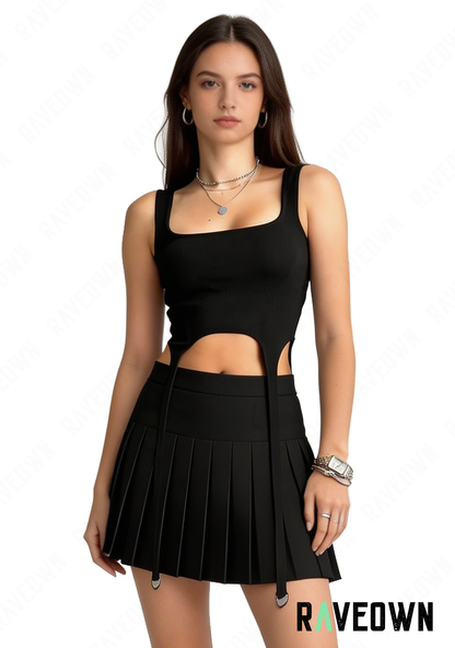 Haut Sans Manches à Frange | GoRave