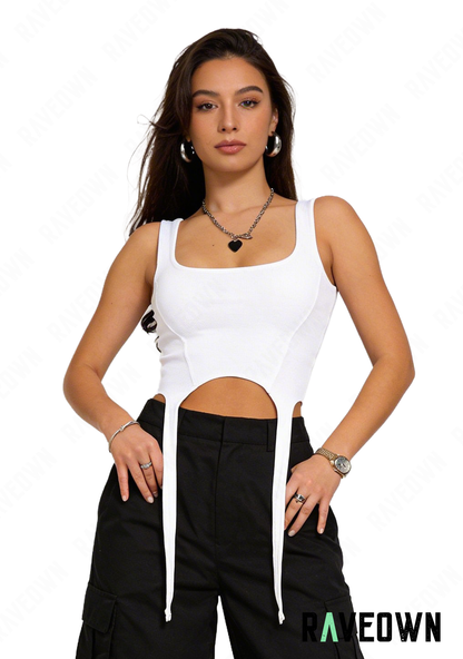 Haut Sans Manches à Frange | GoRave