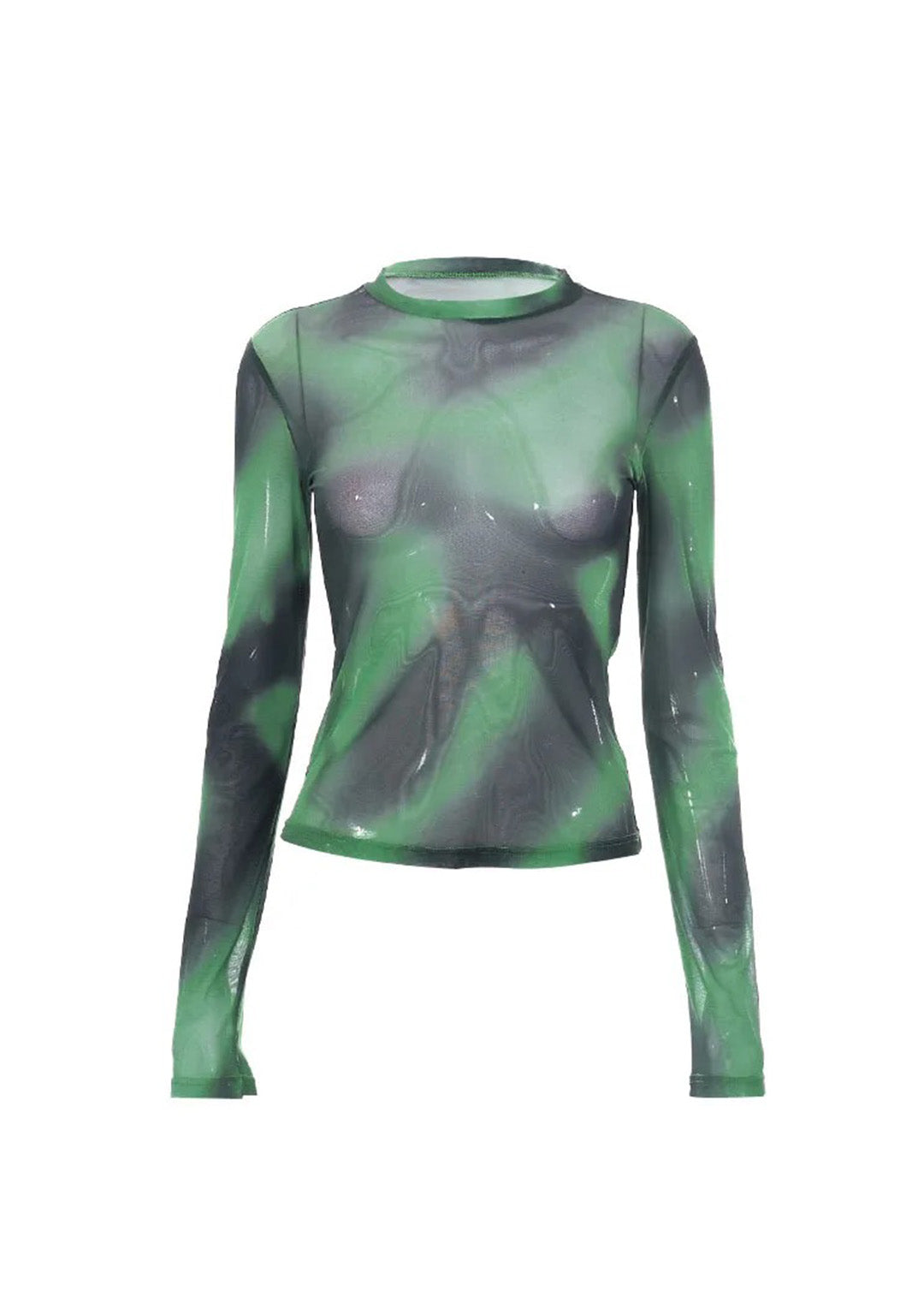 T-shirt Manche Longue Vert | Abstract