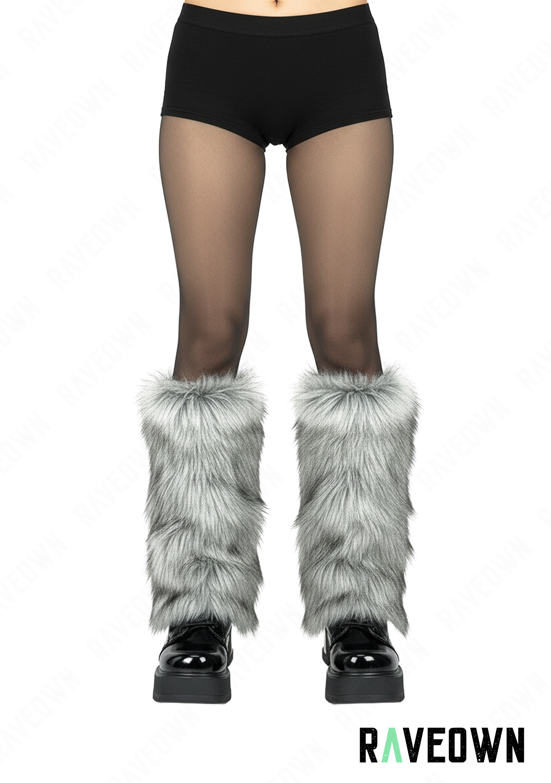 Guêtres Gris et Noir | Rave In Fur