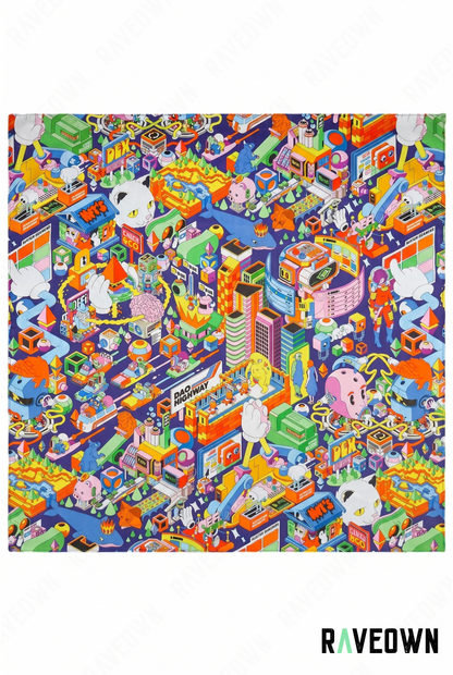 Bandana Année 2000 – Ville Pop Art | Solvaï