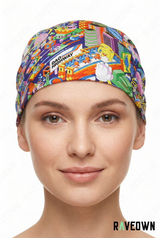 Bandana Année 2000 – Ville Pop Art | Solvaï
