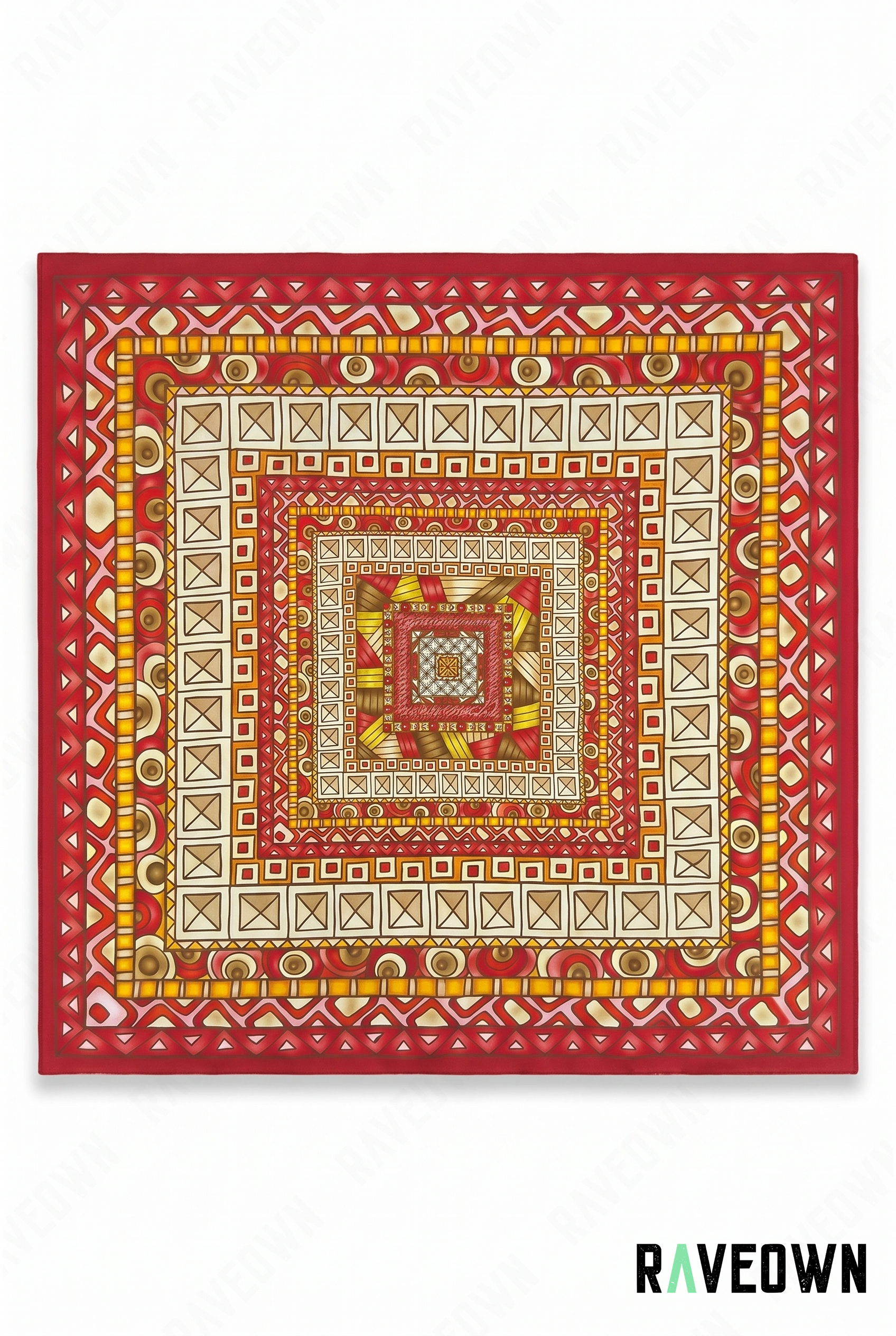 Bandana Géométrique Carré Oriental | Nomadix