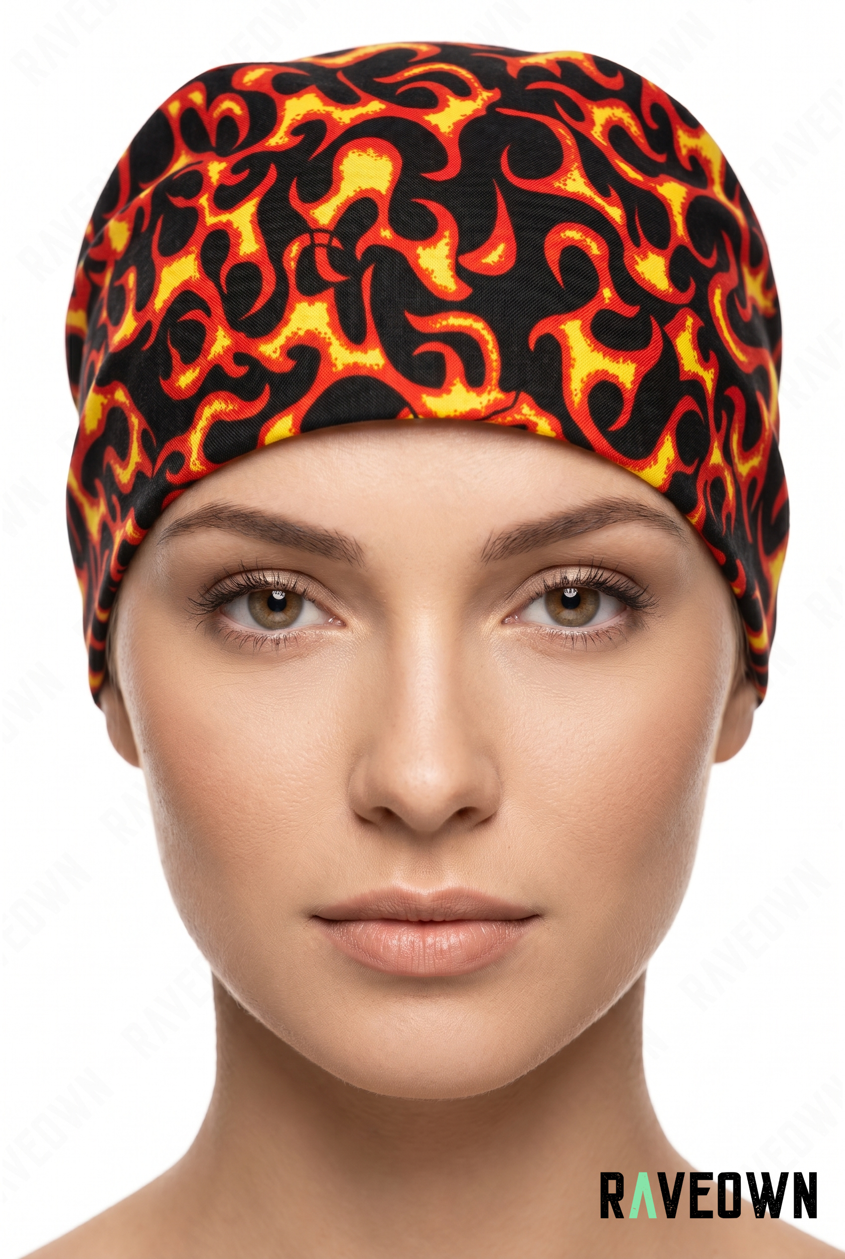 Foulard bandana femme flammes | Festi.Life