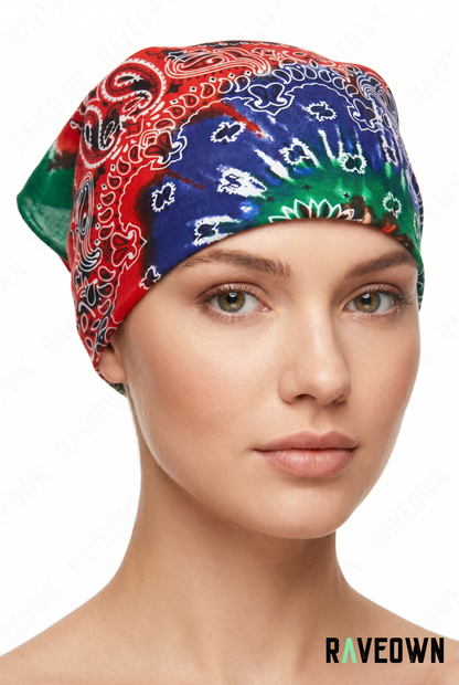 Bandana Multicolore – Paisley Spirale | Solvaï