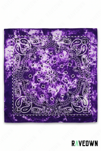 Bandana Dans Les Cheveux – Paisley Délavé | Festi.Life