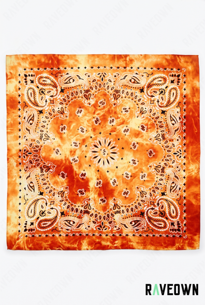 Bandana Dans Les Cheveux – Paisley Délavé | Festi.Life