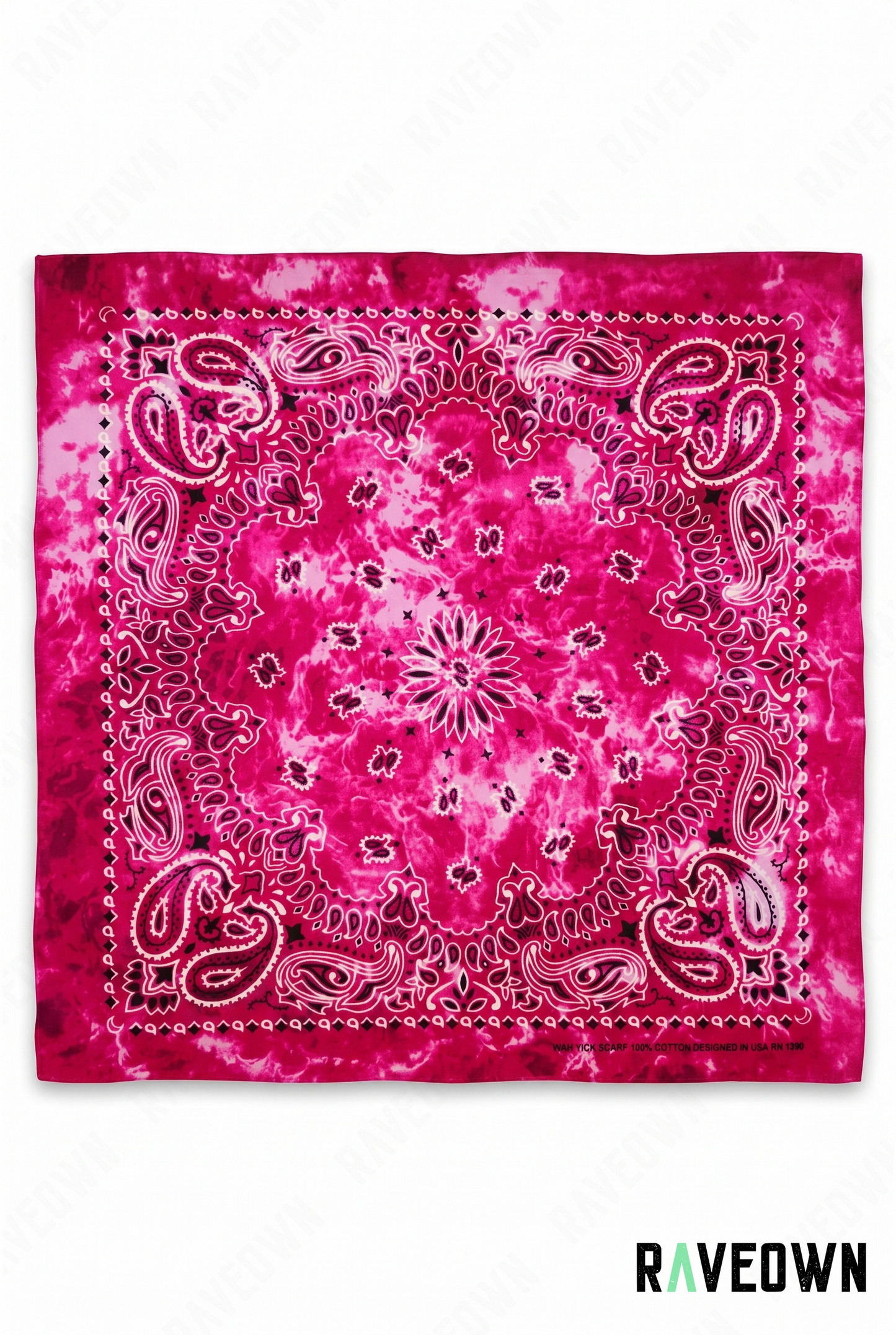 Bandana Dans Les Cheveux – Paisley Délavé | Festi.Life