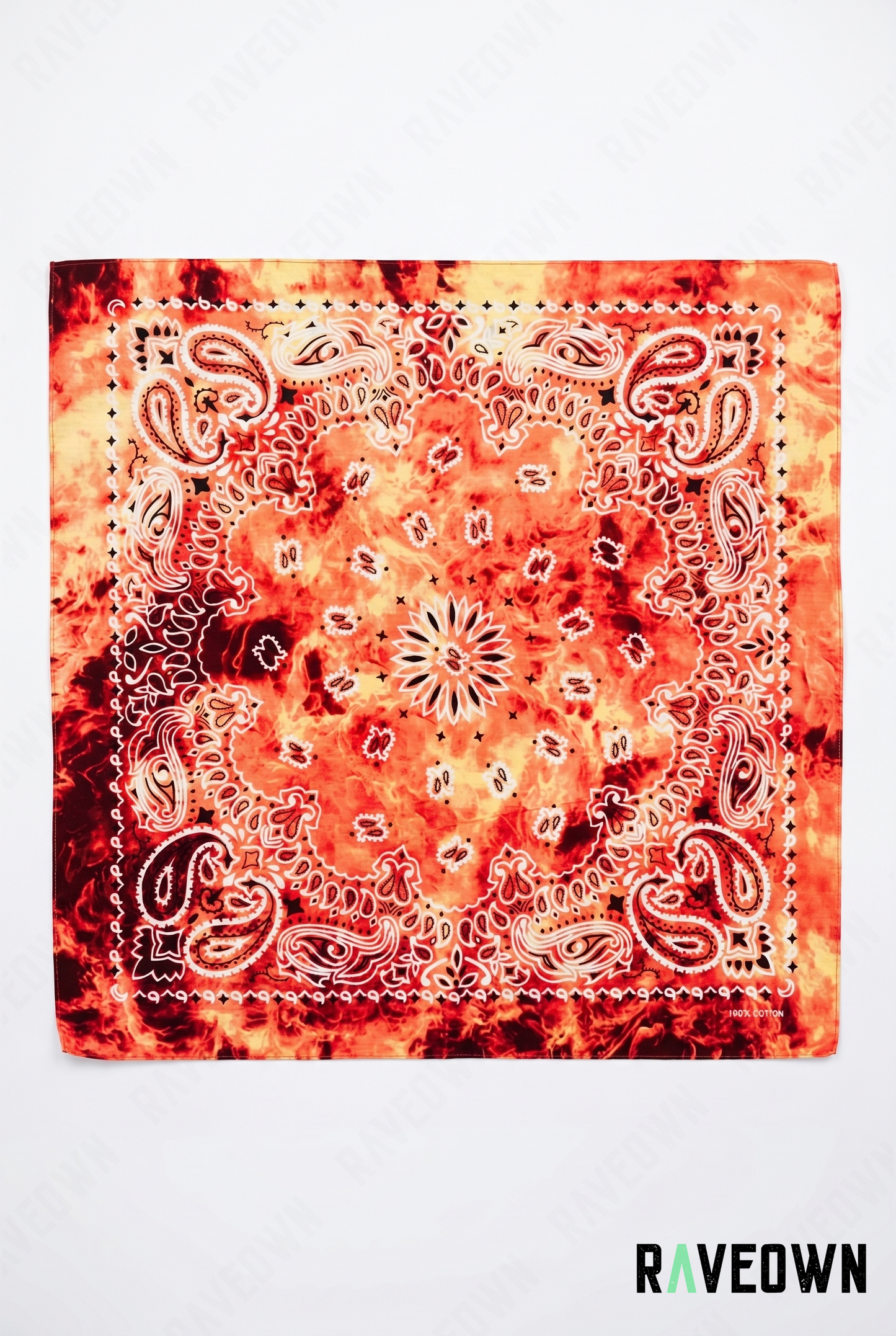 Bandana Dans Les Cheveux – Paisley Délavé | Festi.Life